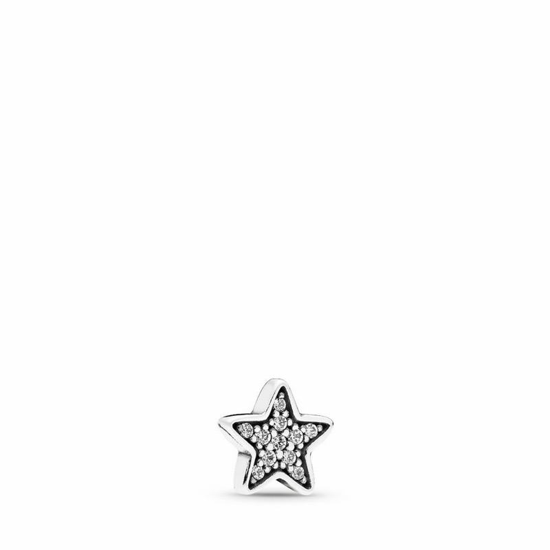 Pandora Wishing Star Petite Locket Charm - Sterling Silver/Cubic Zirconia - Canada | CS2366VG